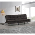 Dark Brown Corduroy Pillow Top Plush Futon Bed