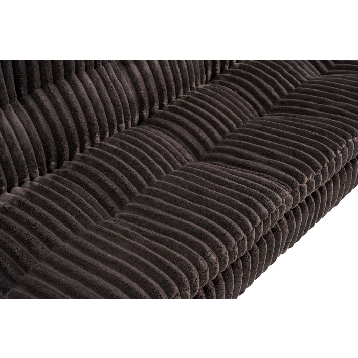 Dark Brown Corduroy Pillow Top Plush Futon Bed