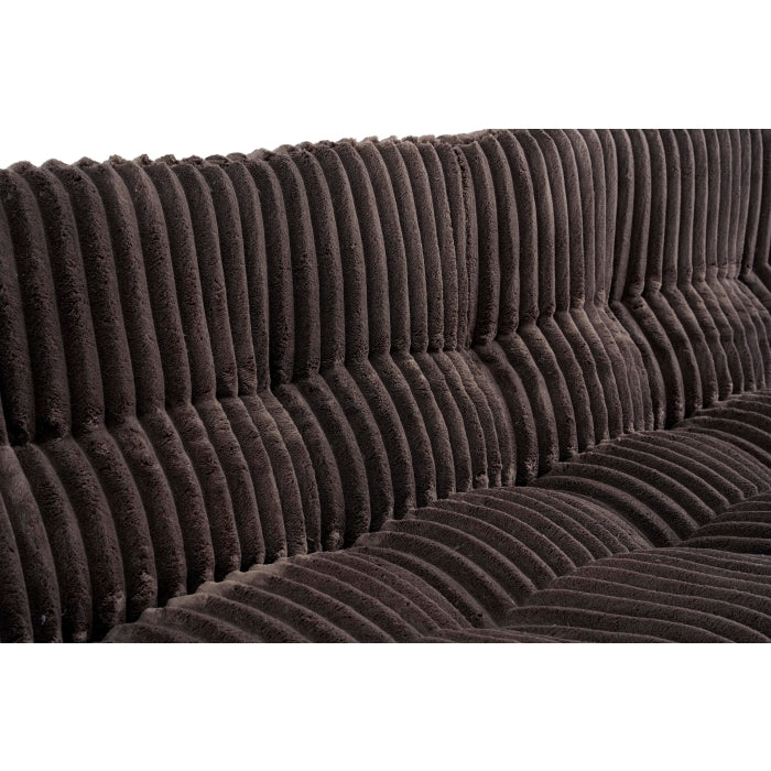 Dark Brown Corduroy Pillow Top Plush Futon Bed
