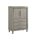 Lennox - Door Chest With Shoe Storage & LED Light - Gray