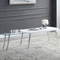 Patina - Coffee Table - White & Chrome