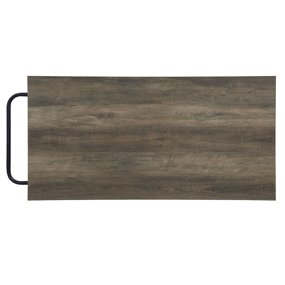 Lona - Kitchen Island - Rustic Oak & Black