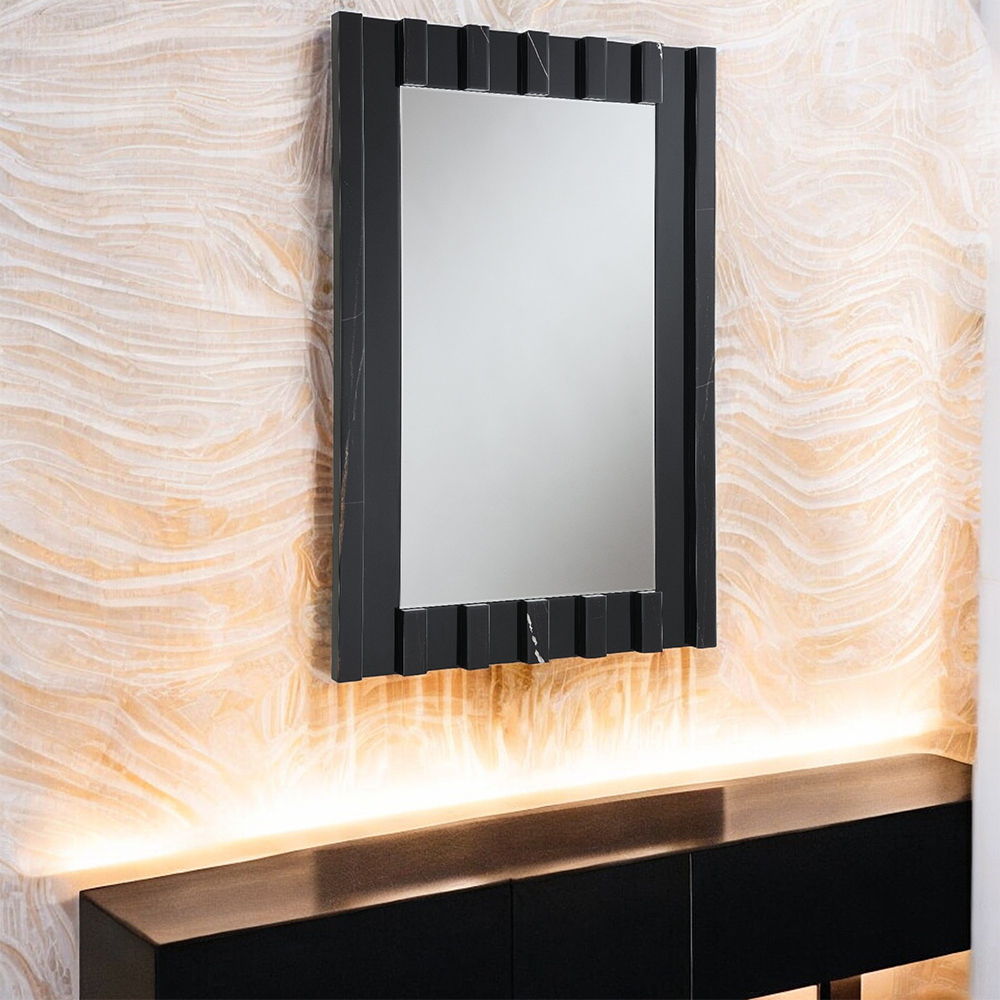 Drisana - Accent Mirror - Black Mirrored