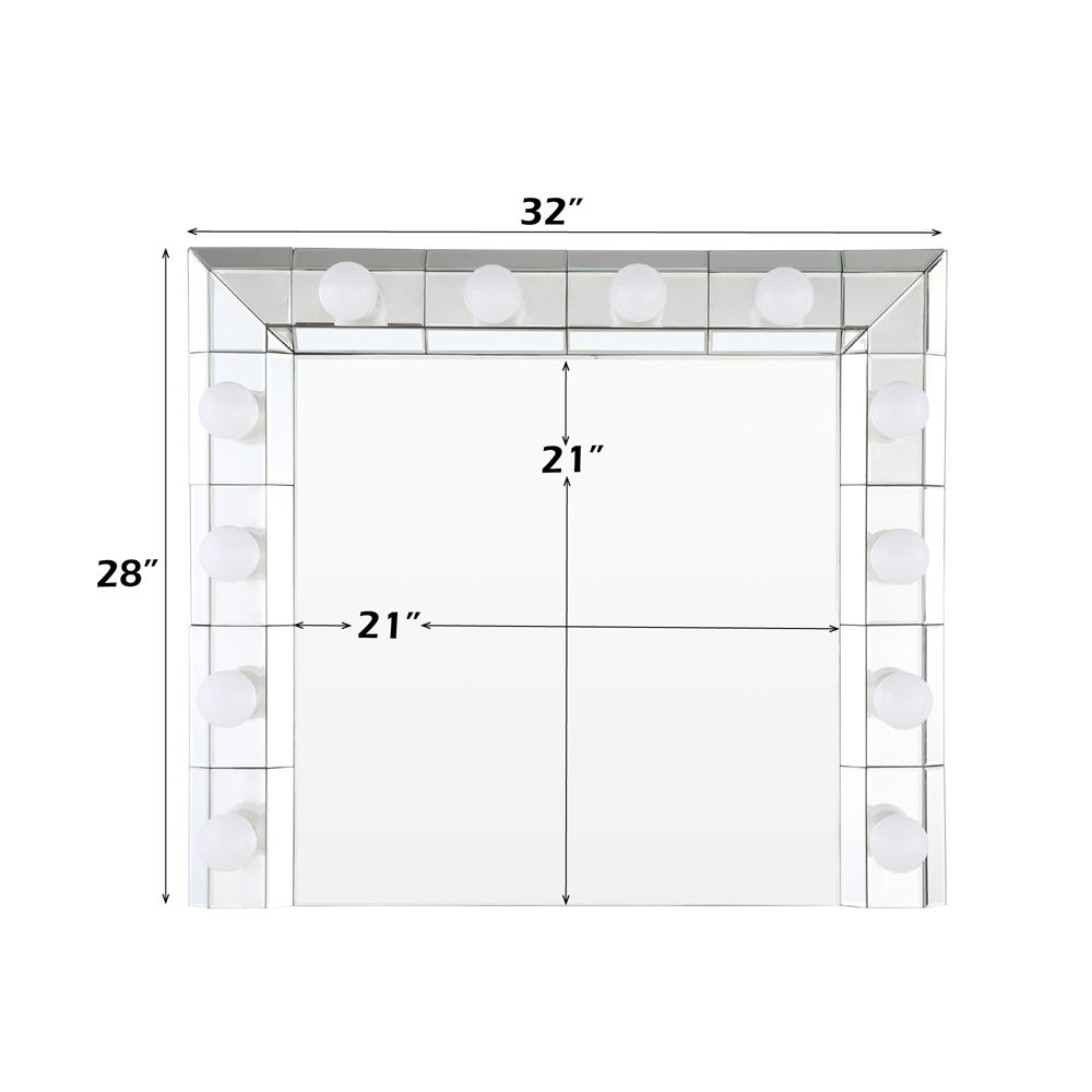 Dominic - 28" Accent Mirror - Mirrored