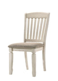 Fedele - Side Chair (Set of 2) - Tan Fabric & Cream