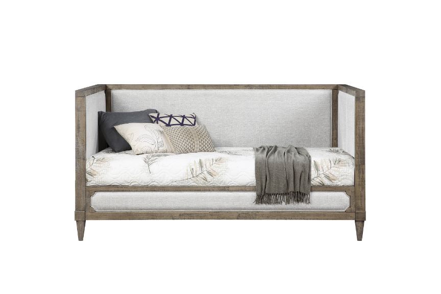 Artesia - Twin Daybed - Tan Fabric & Salvaged Natural