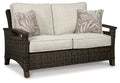 Paradise Trail - Loveseat w/Cushion - Medium Brown