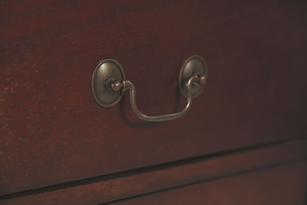 Alisdair - Two Drawer Night Stand - Reddish Brown