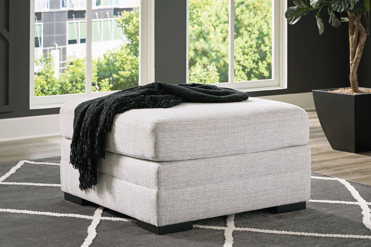 Koralynn - Oversized Accent Ottoman - Stone