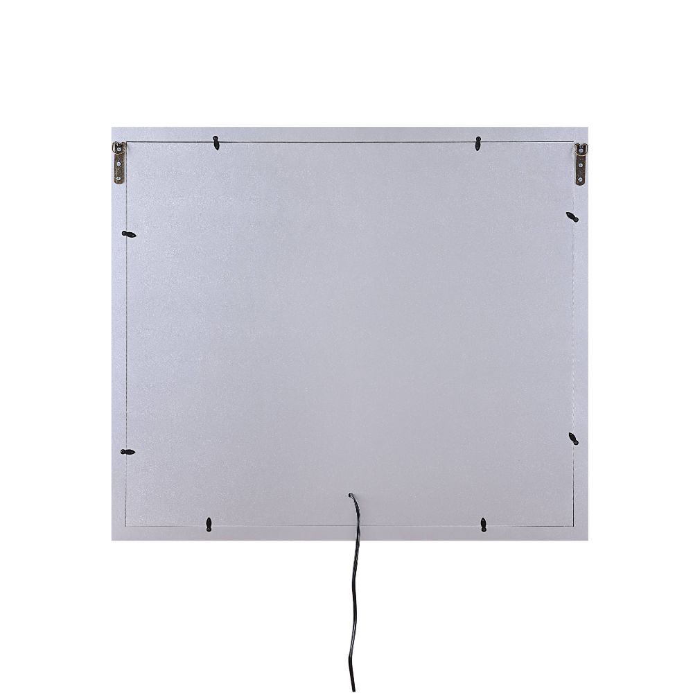Noralie - 28" X 32" Accent Mirror - Mirrored & Faux Diamonds