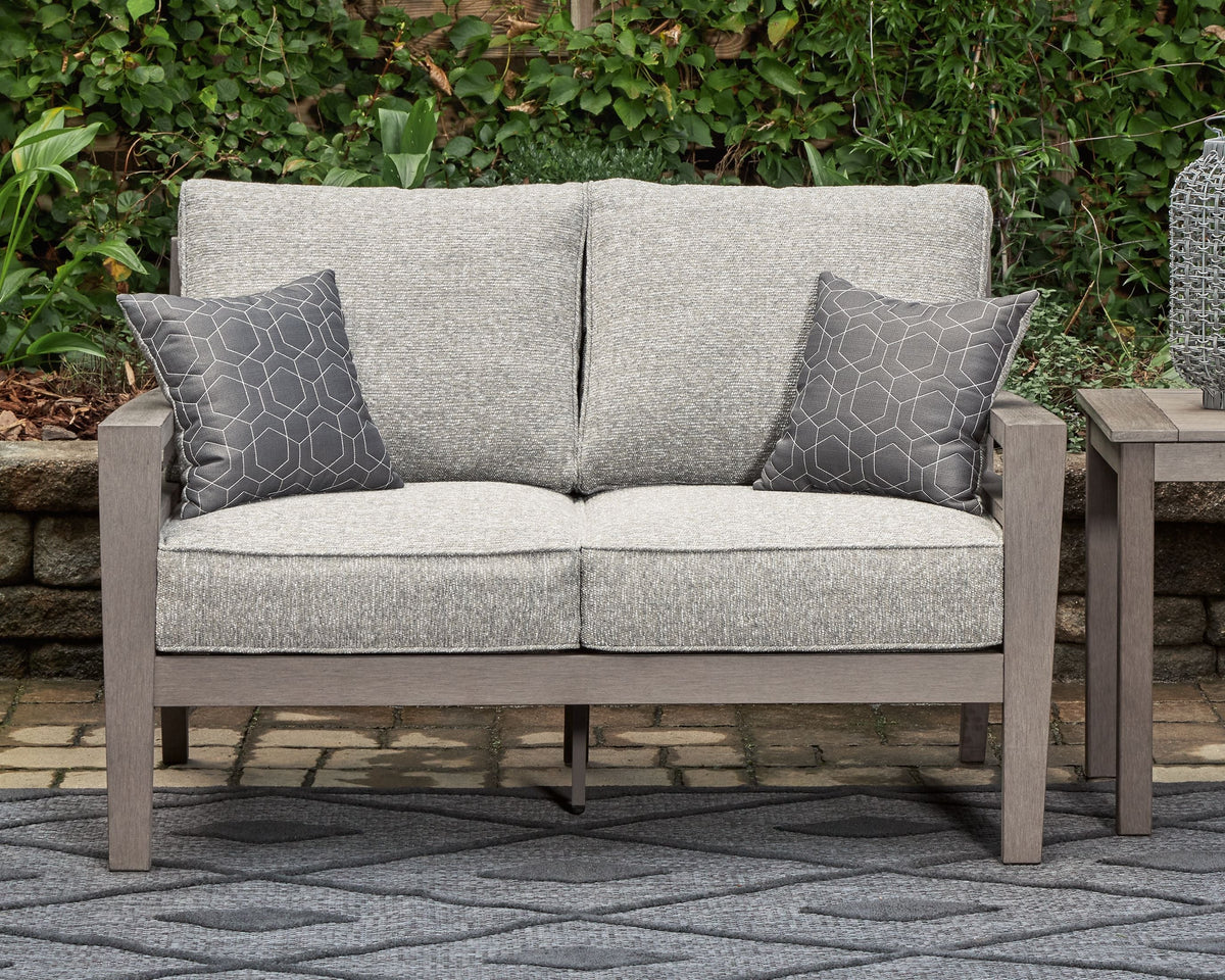 Hillside Barn - Loveseat With Cushion - Gray / Brown