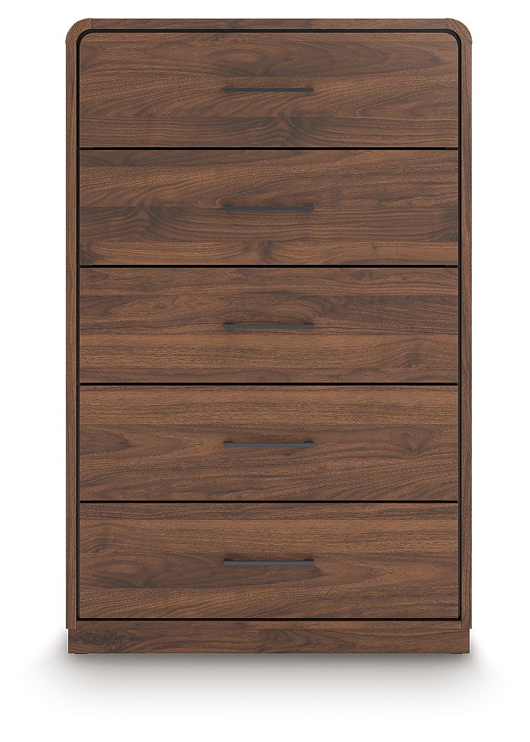 Fortlorn - Five Drawer Chest - Walnut Brown