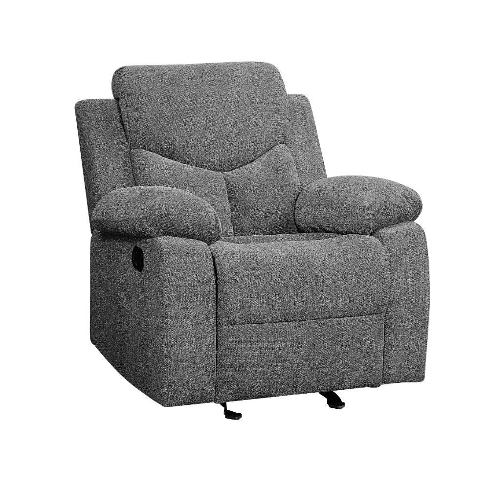 Kalen - Motion Glider Recliner - Gray Chenille