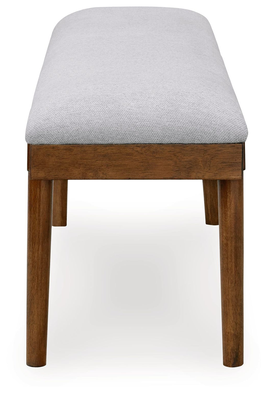Lyncott - Large Upholstered Dining Room Bench - Gray / Brown
