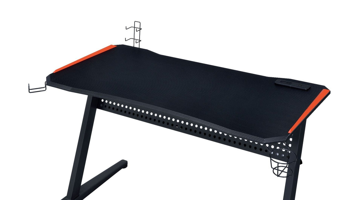Dragi - Gaming Desk With USB - Black & Red