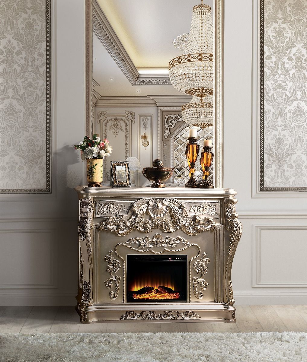 Sorina - Fireplace - Antique Silver