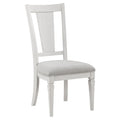 Katia - Side Chair (Set of 2) - Light Gray Linen & Weathered White