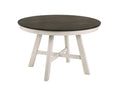 Maisie - Round Table - White / Brown