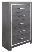 Lodanna - Five Drawer Chest - Gray