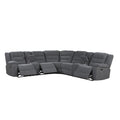 Redondo - Power 3 Piece Ssectional (2 Loveseats & Wedge) - Dark Gray