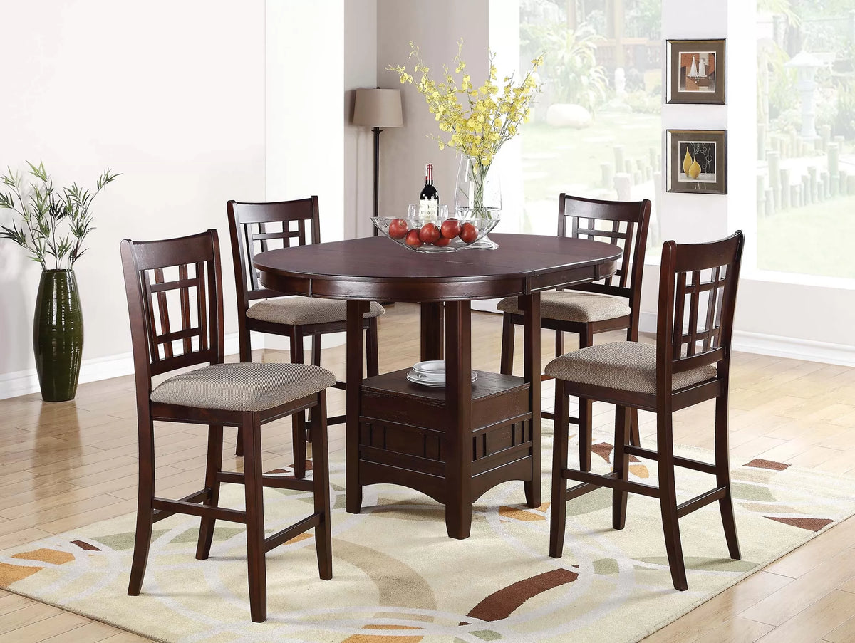 Counter Height Chair – Walnut (Set of 2) (F1205)