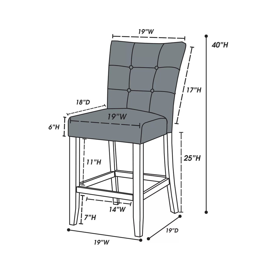 Counter Height Chair (Set of 2) (F1754)