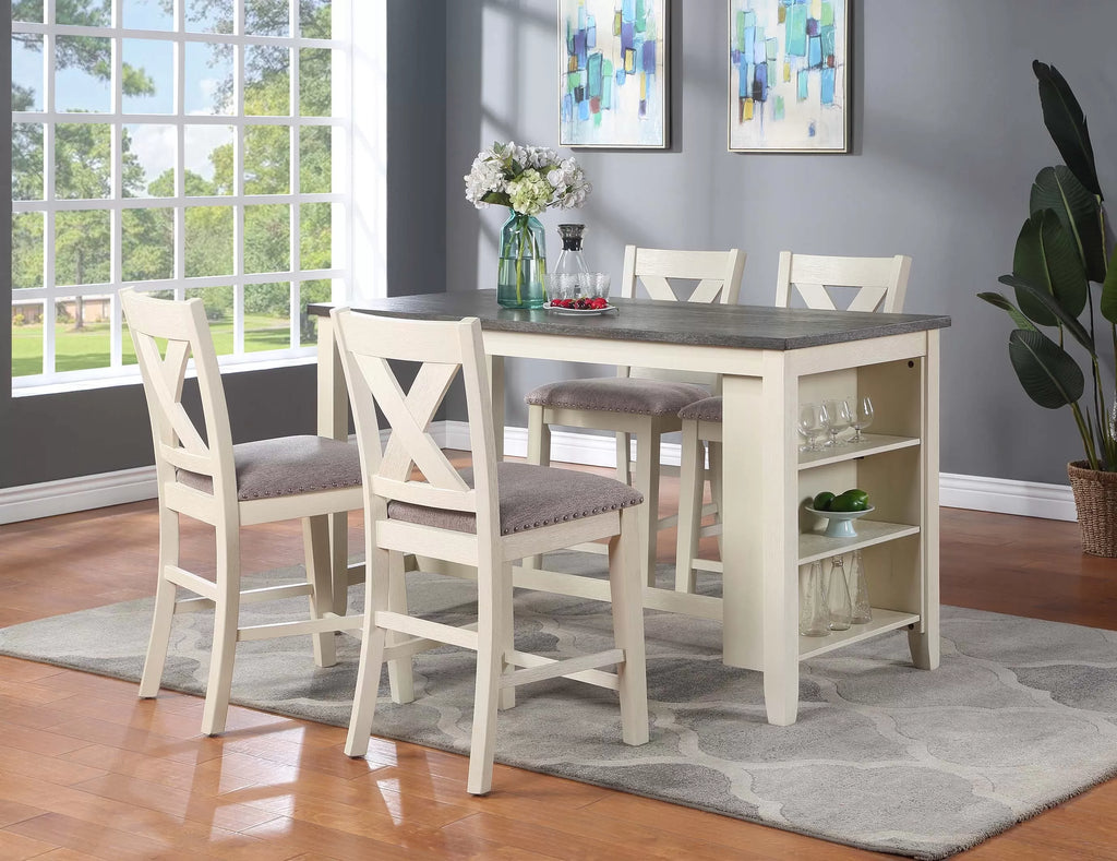 Dining High Chair – White (Set of 2) (F1901)