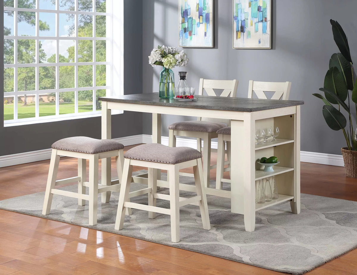 Dining High Chair – White (Set of 2) (F1901)