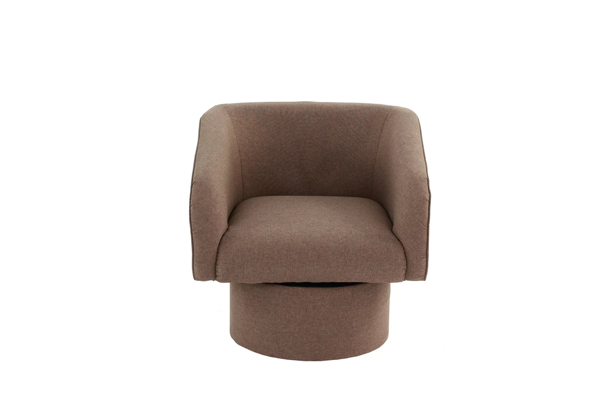 Accent Chair – Swivel Accent Chair – Light Brown (F1907)