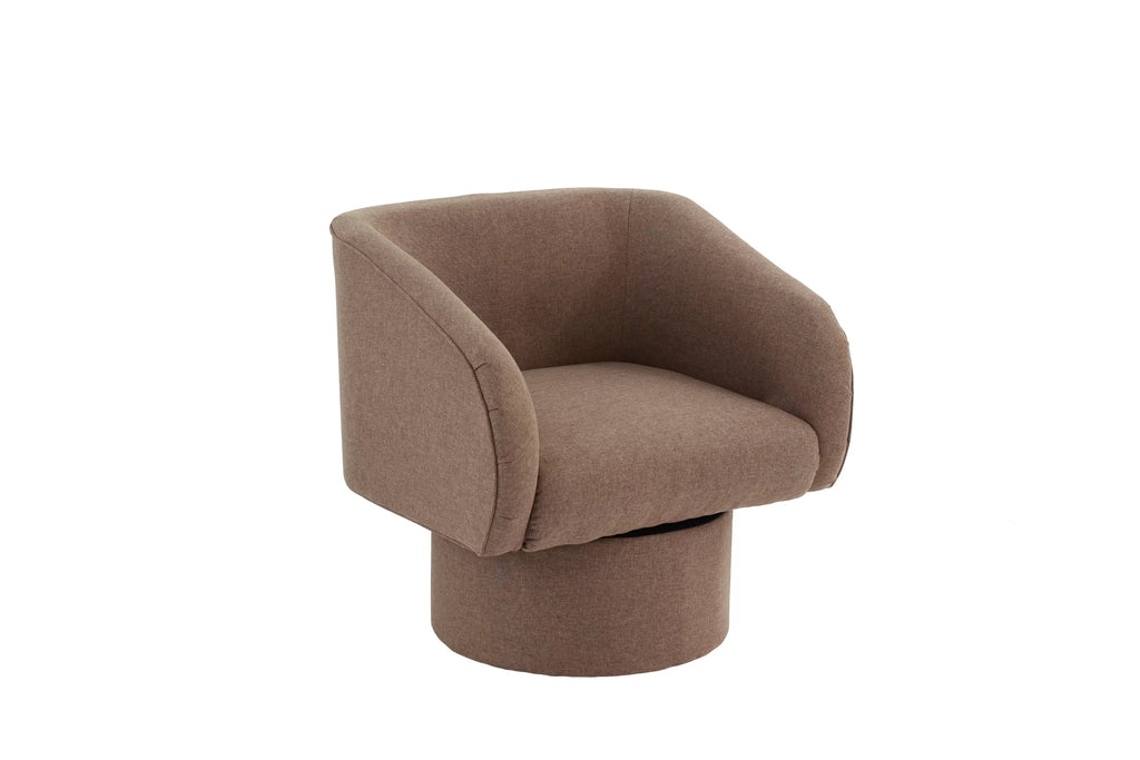 Accent Chair – Swivel Accent Chair – Light Brown (F1907)