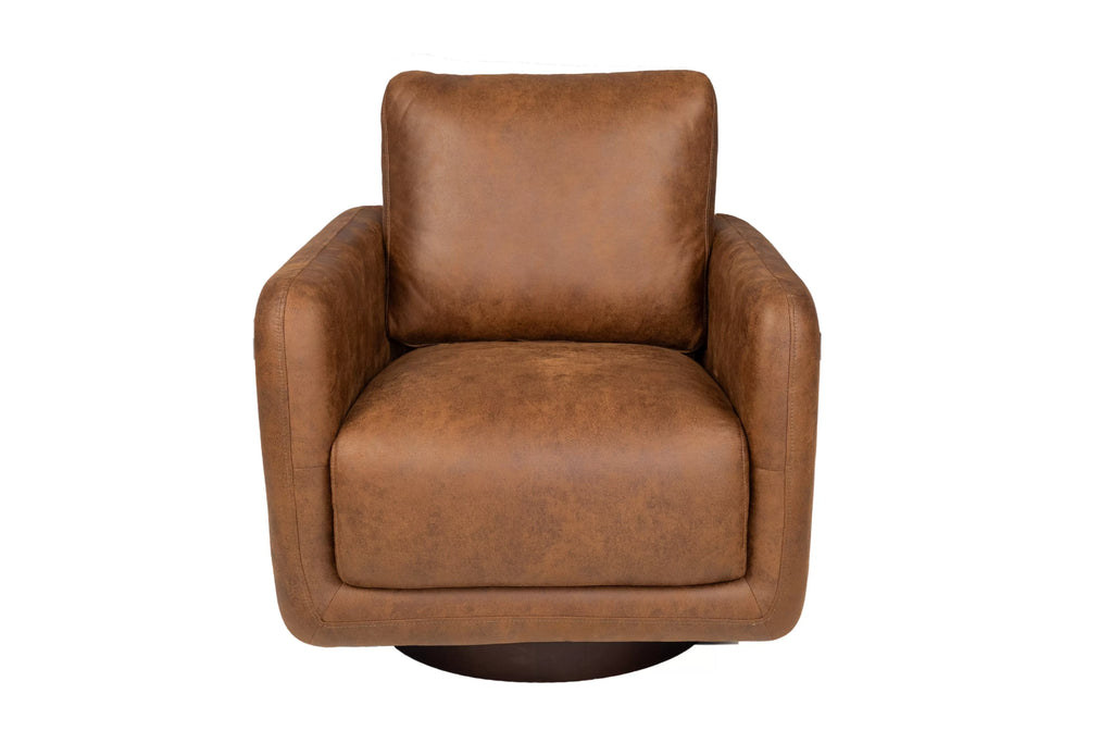Swivel Chair – 360-Degree Swivel – Walnut (F1939)