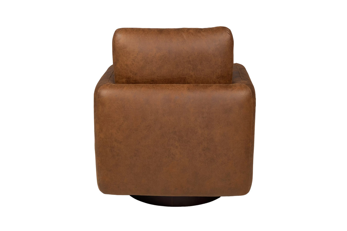 Swivel Chair – 360-Degree Swivel – Walnut (F1939)
