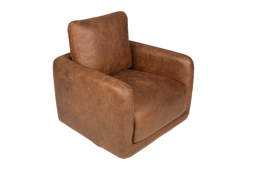 Swivel Chair – 360-Degree Swivel – Walnut (F1939)