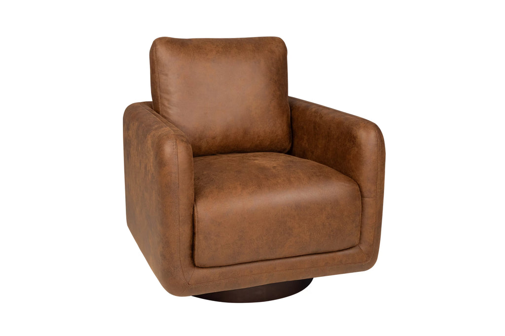 Swivel Chair – 360-Degree Swivel – Walnut (F1939)