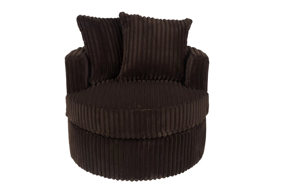 Swivel Chair – 360-Degree Swivel – Chocolate (F1941)