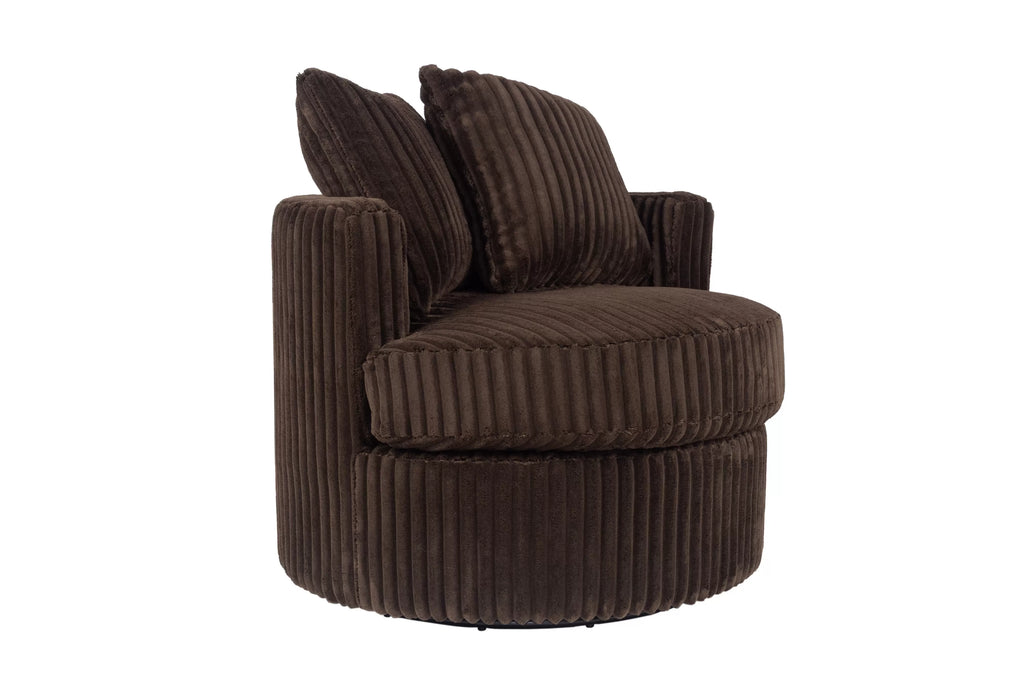 Swivel Chair – 360-Degree Swivel – Chocolate (F1941)