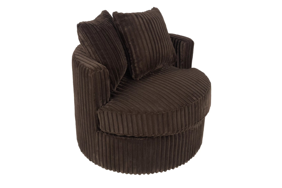 Swivel Chair – 360-Degree Swivel – Chocolate (F1941)