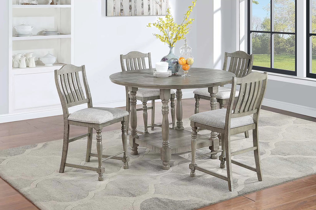 Counter Height Table – Under-Table Shelf (F2427)