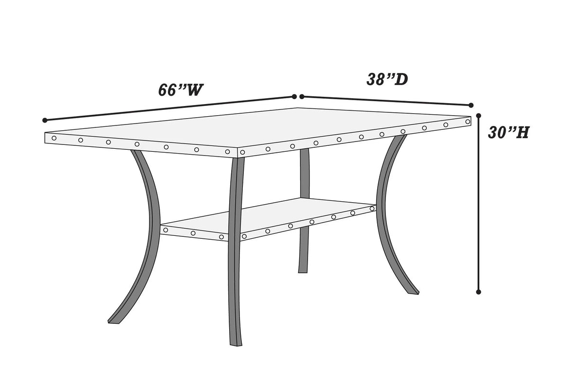 Dining Table – Under-Table Shelf (F2518)