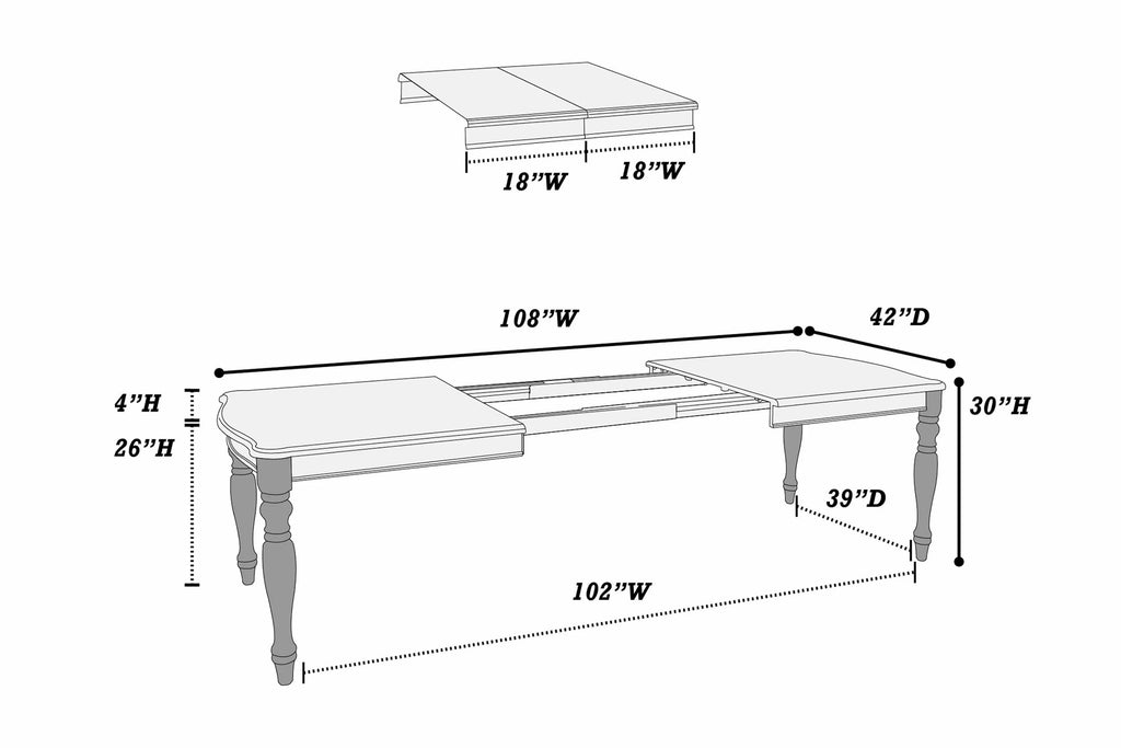 Dining Table – White (F2571)