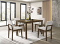 5 Piece Dining Set – Table + 4 Chairs – Oak (F2613)