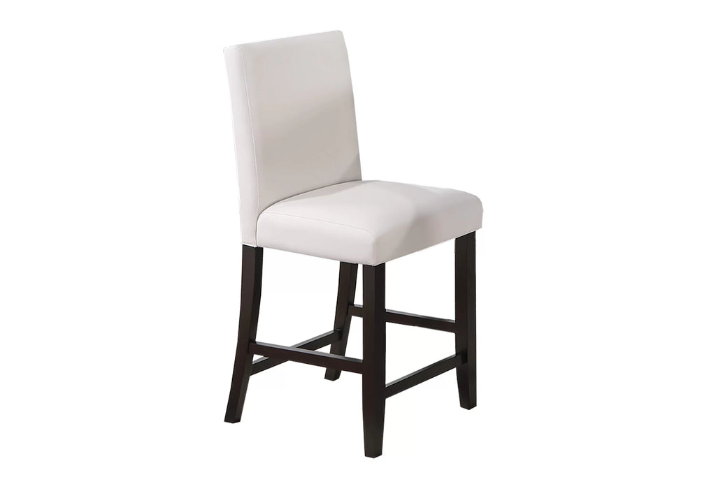 5-Piece Counter Height Dining Set – Table + 4 Chairs – White (F2617)