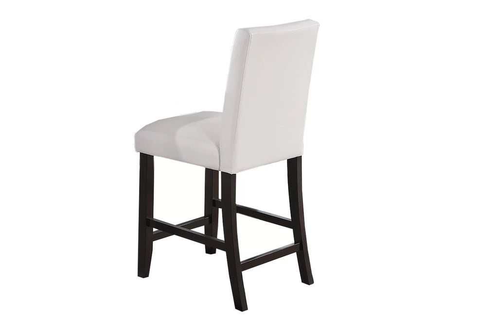 5-Piece Counter Height Dining Set – Table + 4 Chairs – White (F2617)