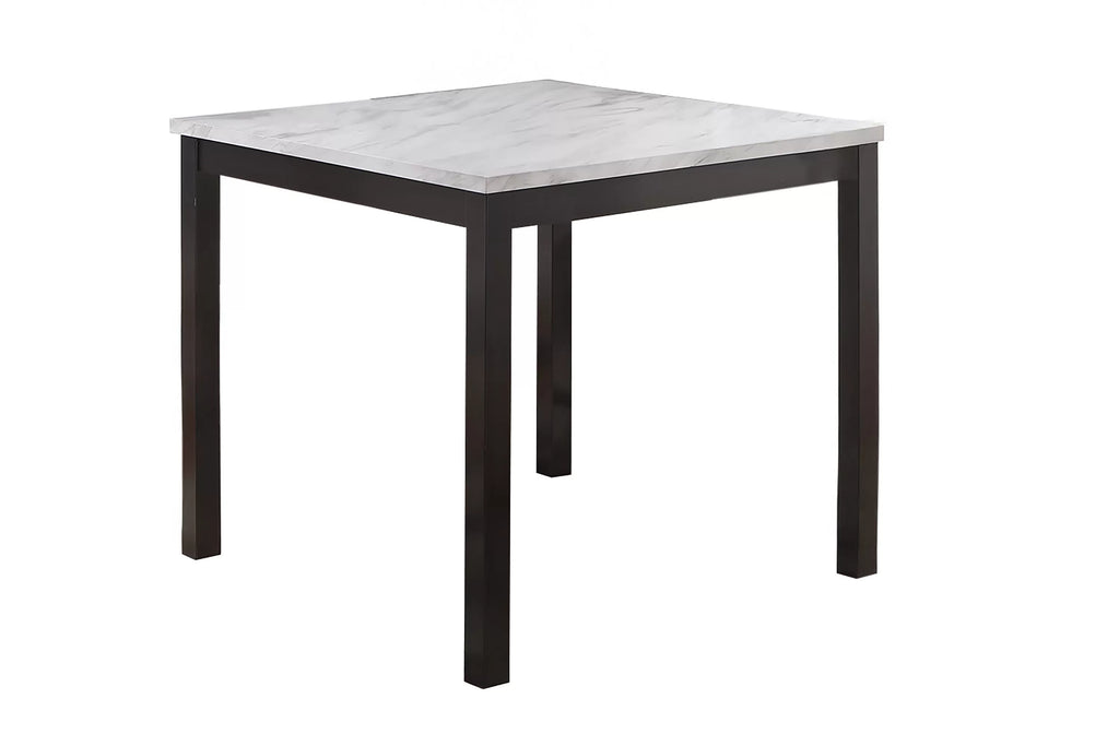 5-Piece Counter Height Dining Set – Table + 4 Chairs – White (F2617)
