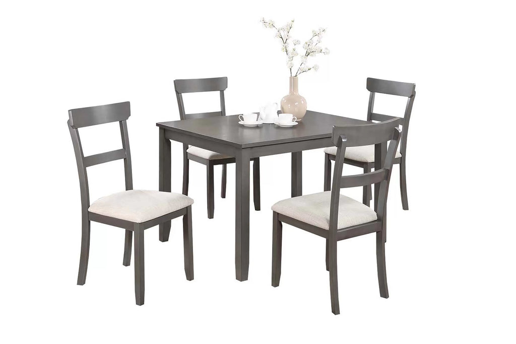 5-Piece Dining Set – Table + 4 Chairs (F2621)