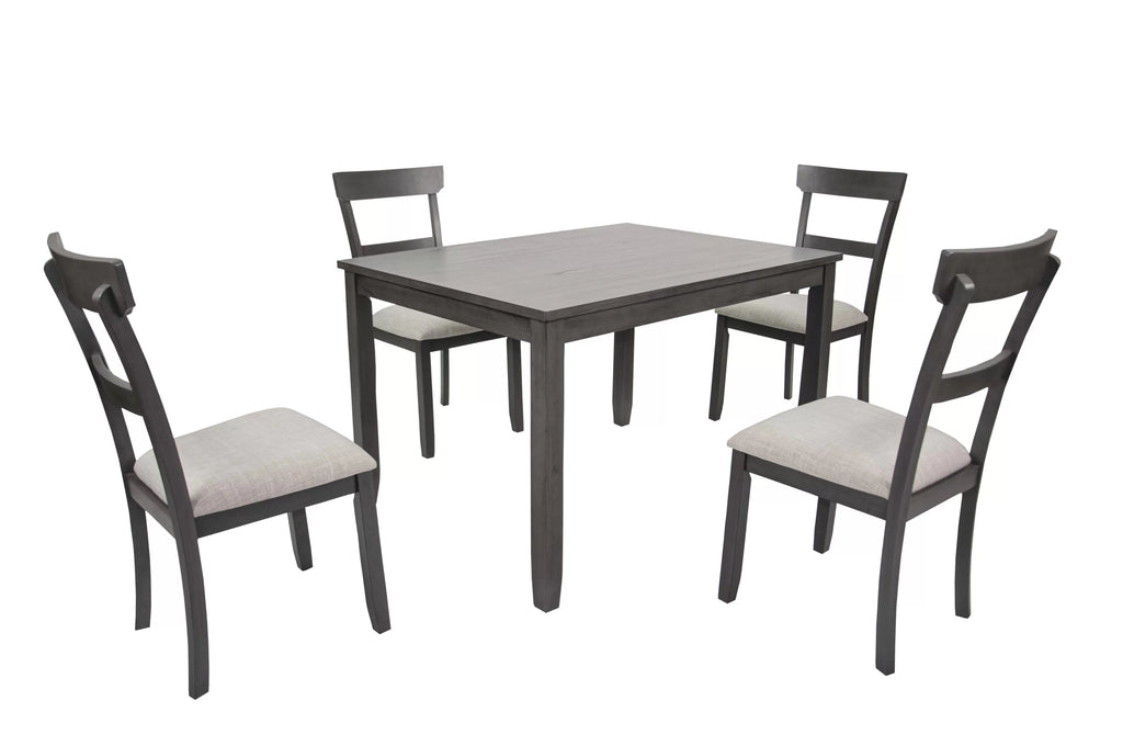 5-Piece Dining Set – Table + 4 Chairs (F2621)