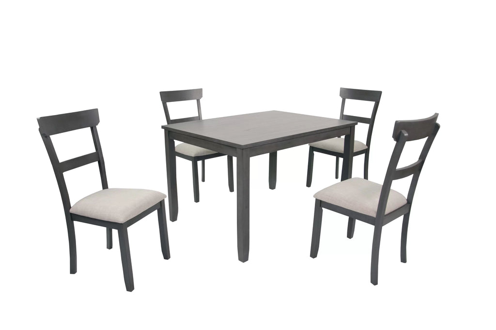 5-Piece Dining Set – Table + 4 Chairs (F2621)