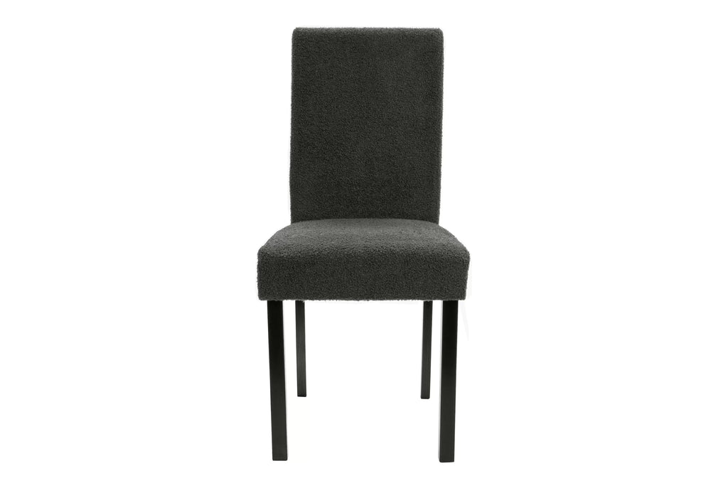 5-Piece Dining Set – Table + 4 Chairs – Charcoal (F2628)