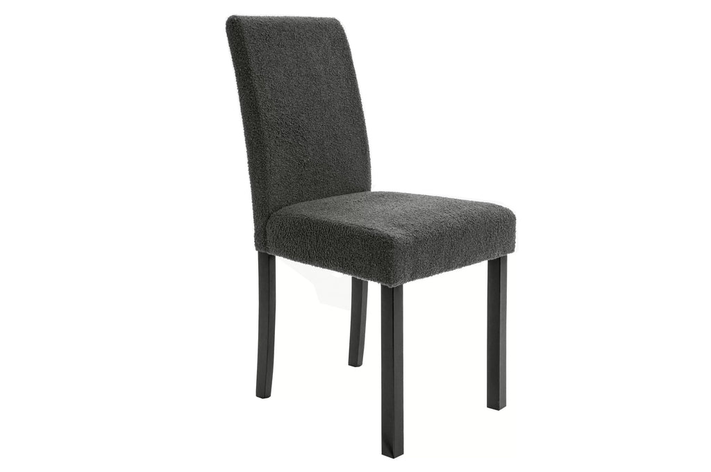 5-Piece Dining Set – Table + 4 Chairs – Charcoal (F2628)