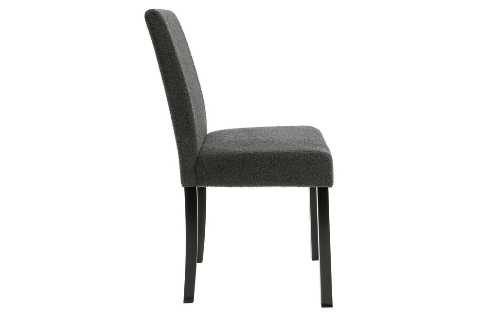 5-Piece Dining Set – Table + 4 Chairs – Charcoal (F2628)